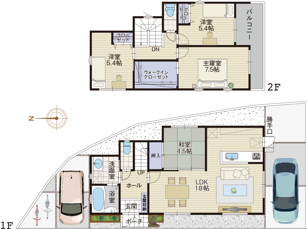 9号地モデルハウス（新築一戸建て）図面