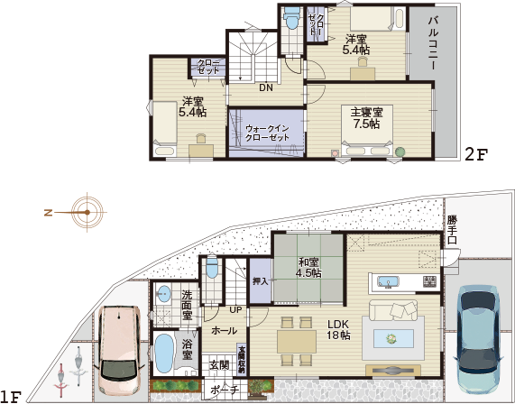 9号地モデルハウス（新築一戸建て）図面