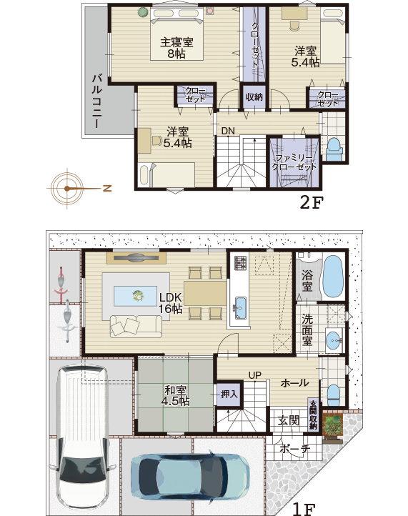2号地の注文住宅参考図面