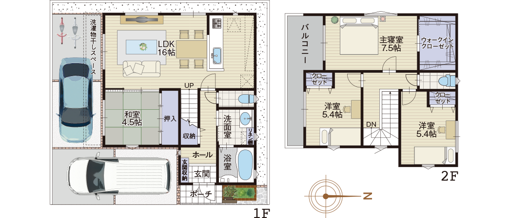 4号地の注文住宅参考図面