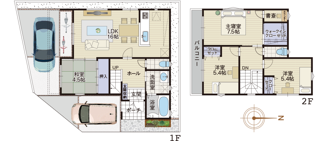 5号地の注文住宅参考図面