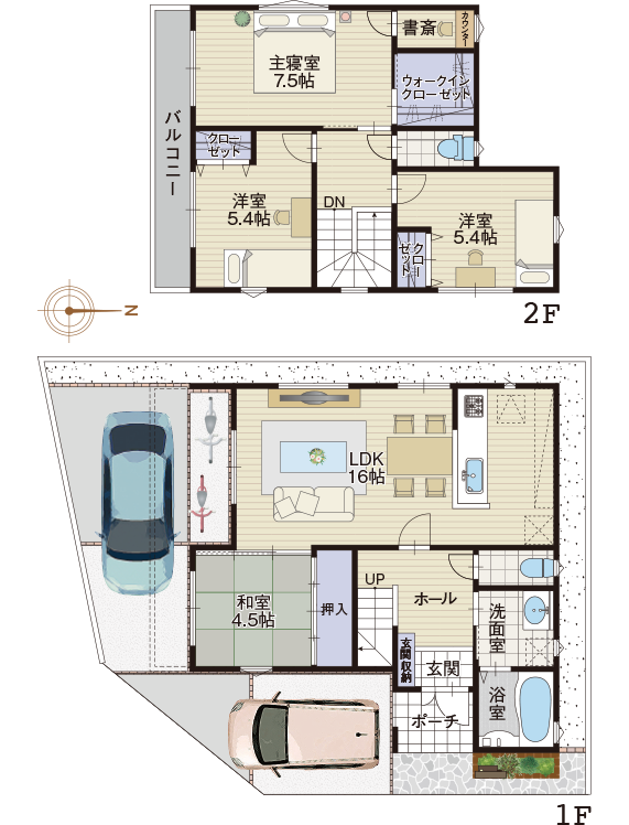 5号地の注文住宅参考図面