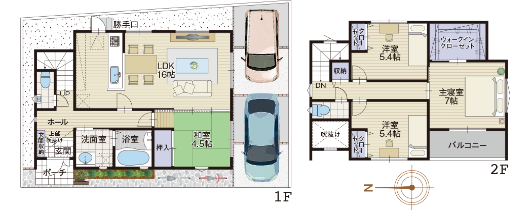 8号地の注文住宅参考図面