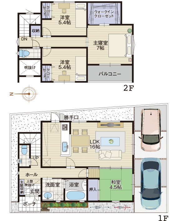 8号地の注文住宅参考図面